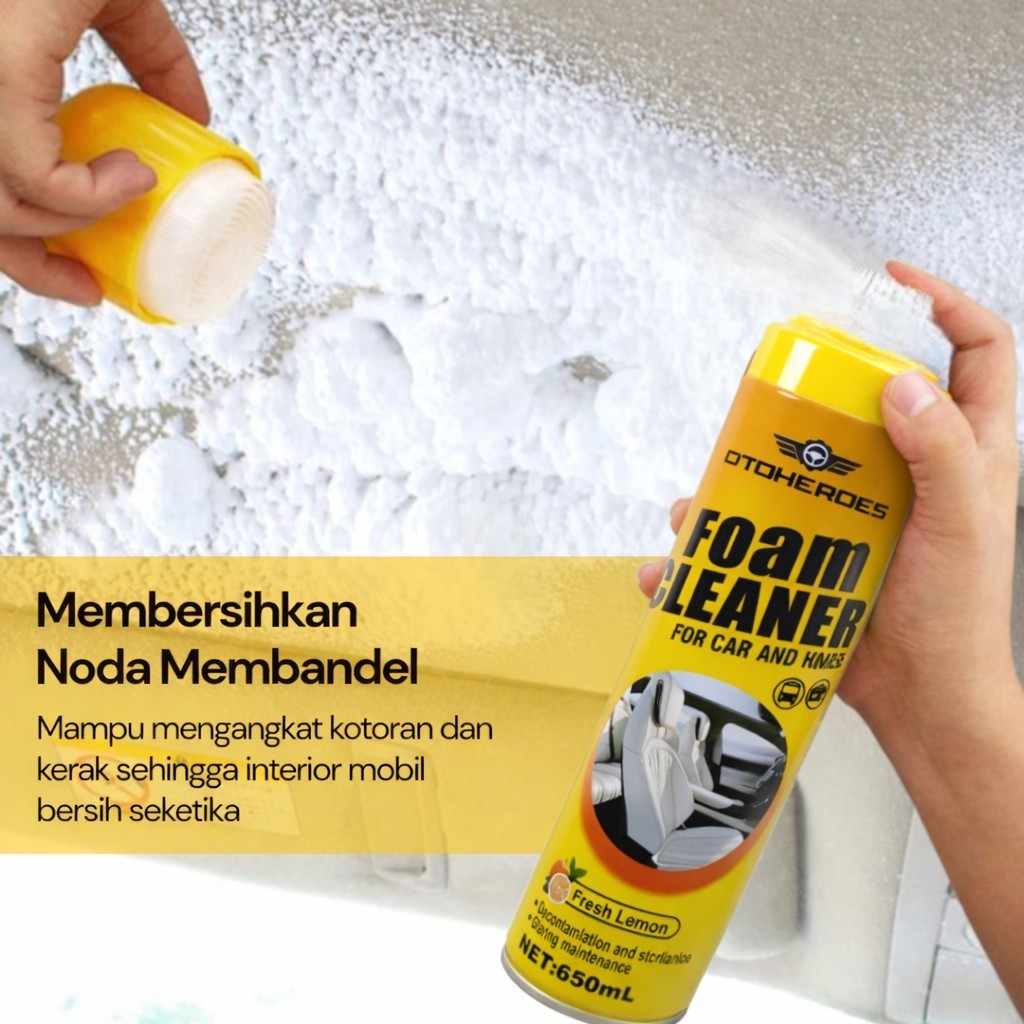 VOHAOCHAI Foam Cleaner Spray Car Interior Agent Cleaner 650ml - VHC006