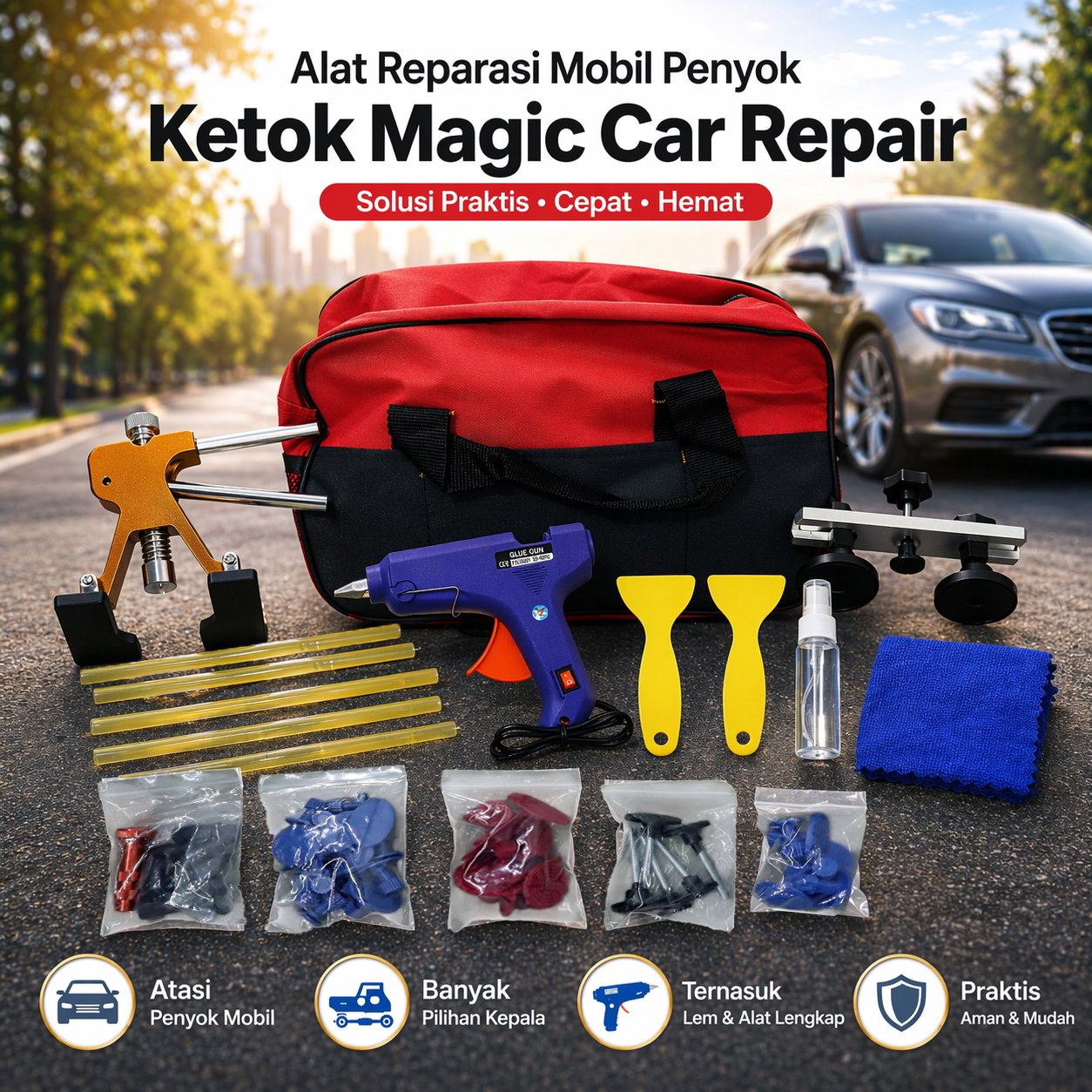 SUPER PDR Alat Reparasi Mobil Penyok Ketok Magic Car Repair - PDR-G-102
