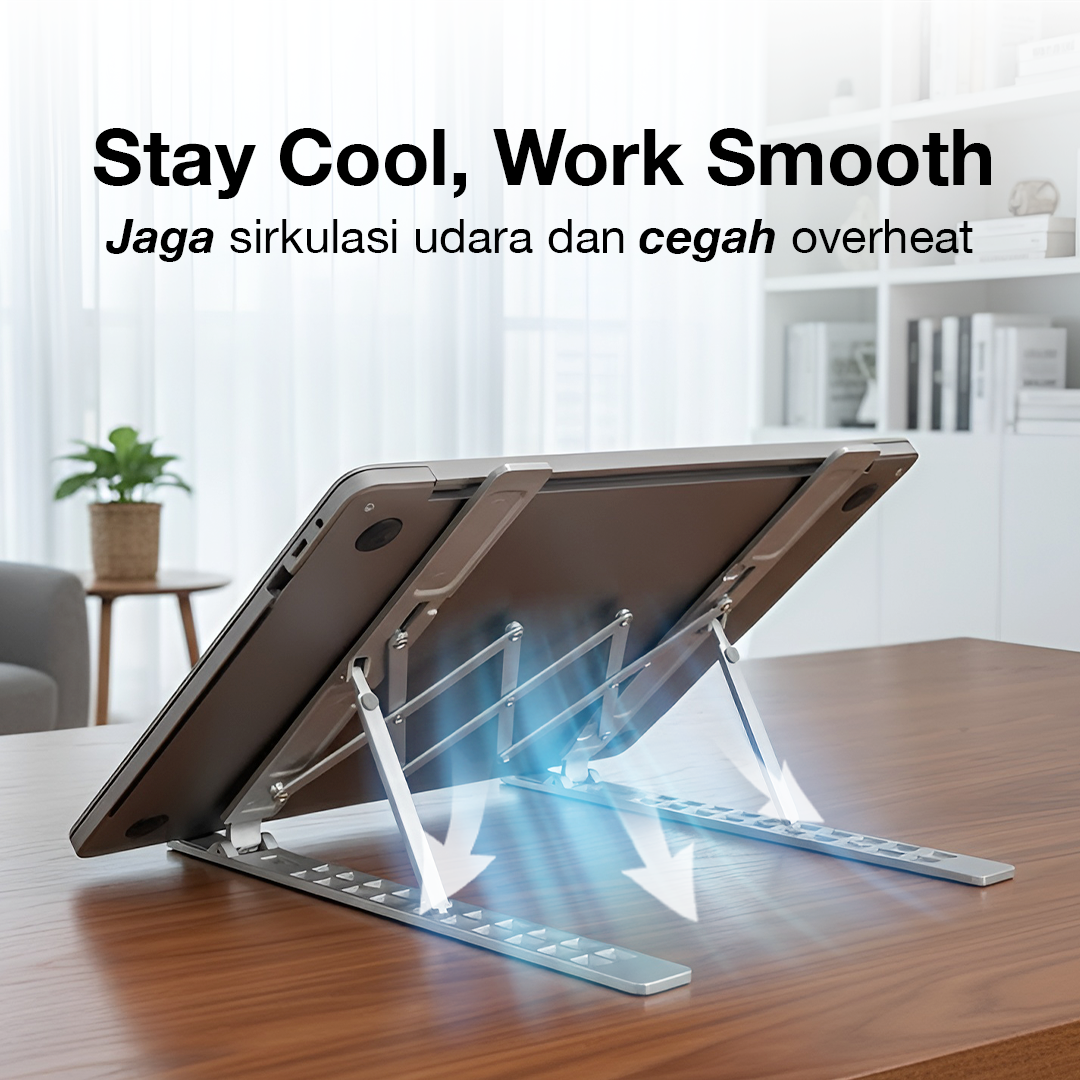 Xunbeifang Stand Laptop Aluminium Dudukan Holder Foldable 10 Level - SG-001