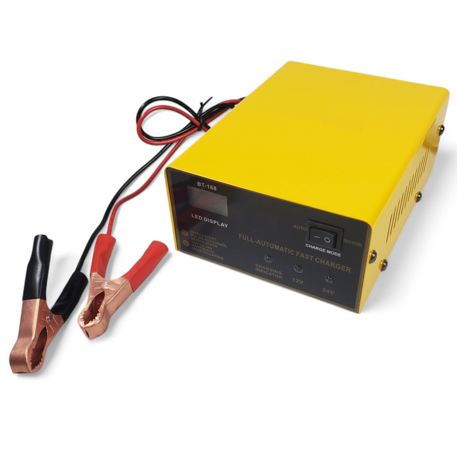 BOLAIMEI Charger Aki Mobil Intelligent Battery Charger 12V/24V 15A - BT-168