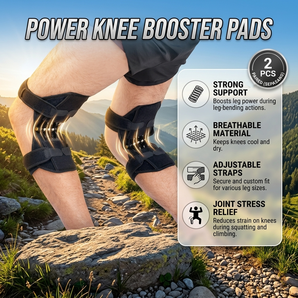 Spring Force Booster Jual GREAT Power Knee Booster Pads Penyangga Lutut Spring Force