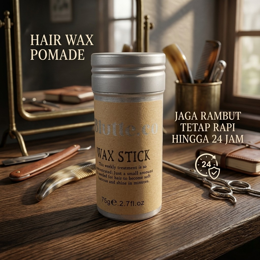 Biutte.co Hair Wax Stick Styling Pomade Penata Rambut 75g