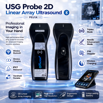 TaffOmicron USG Probe Linear Array Ultrasound Bluetooth Triplex Mode - PEU1A