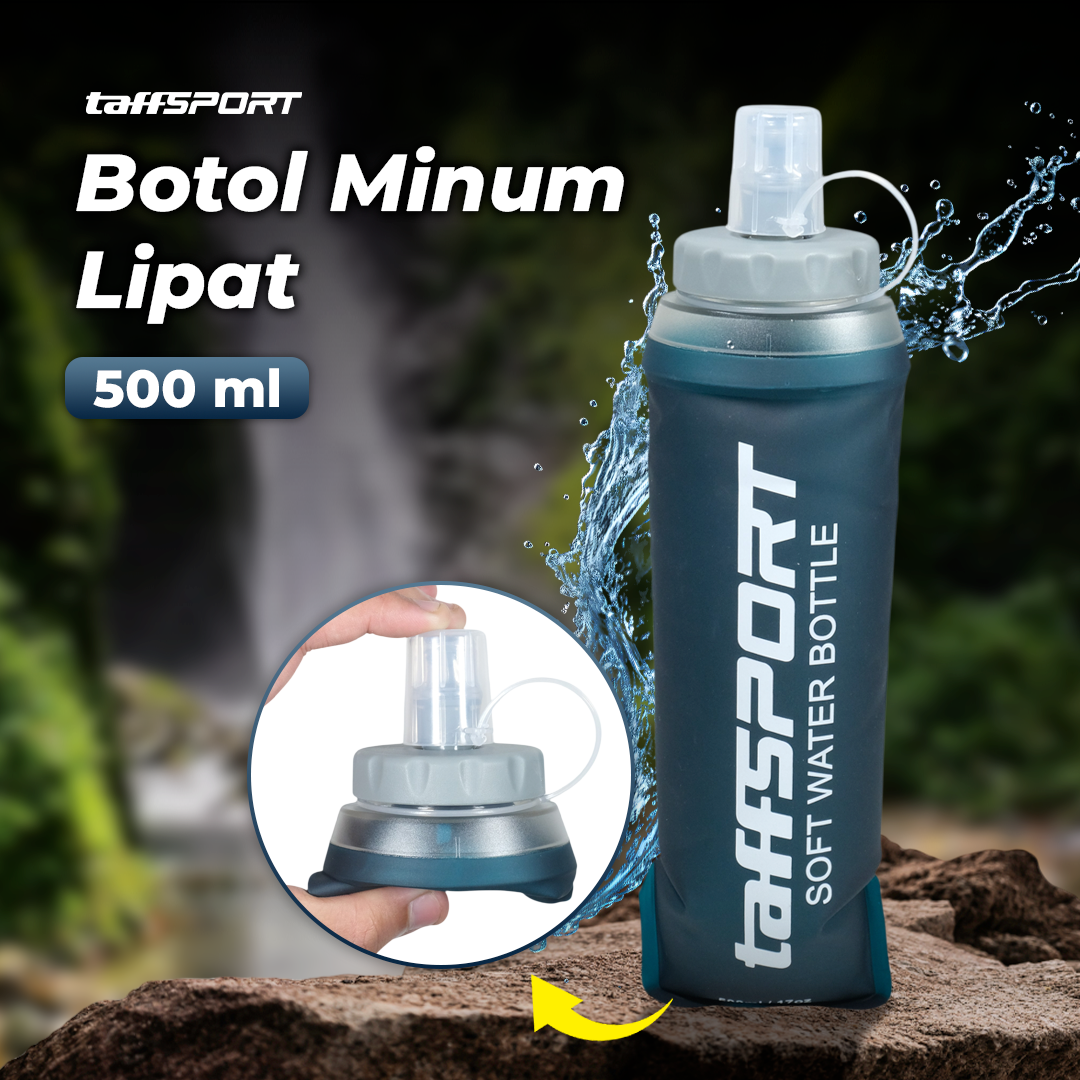 Jual TaffSPORT Botol Minum Lipat Soft Flask Foldable Water