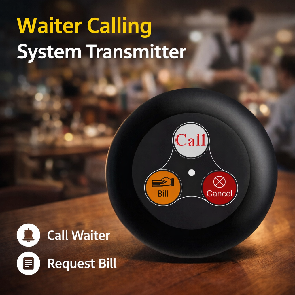 LISM Waiter Calling System Transmitter Bel Panggil Pelayan 1 PCS - SU-C03