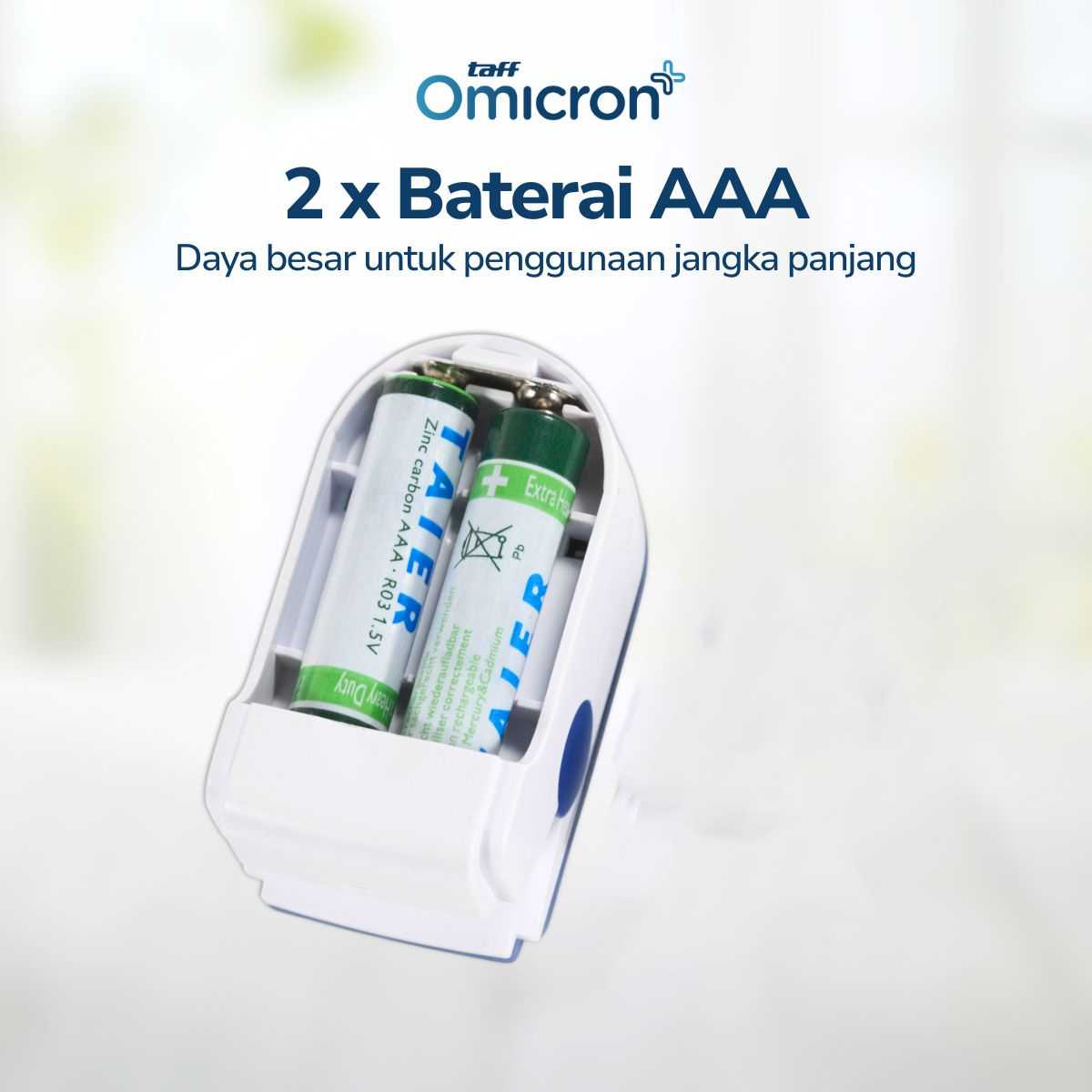 TaffOmicron Fingertip Pulse Oximeter Alat Ukur Saturasi Oksigen Darah - LK88 - Gambar 6