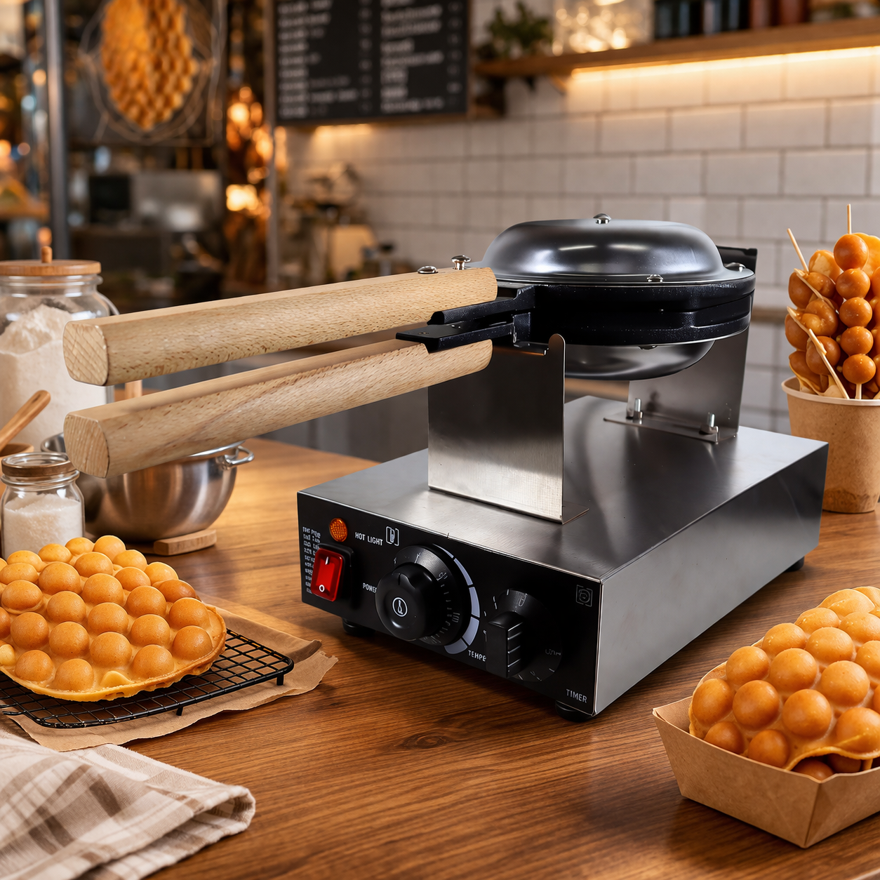 Aberdeen Mesin Cetakan Kue Egg Waffle Hong Kong Style 220V 1400W - ZW-R-1