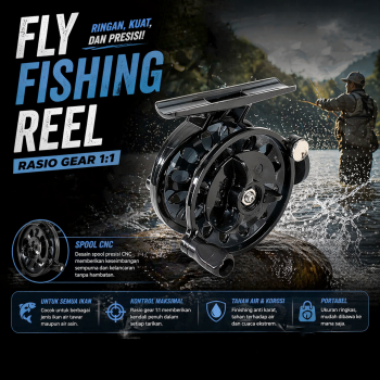 LEO Reel Pancing Fly Fishing Reel 1:1 104 - EPC-104