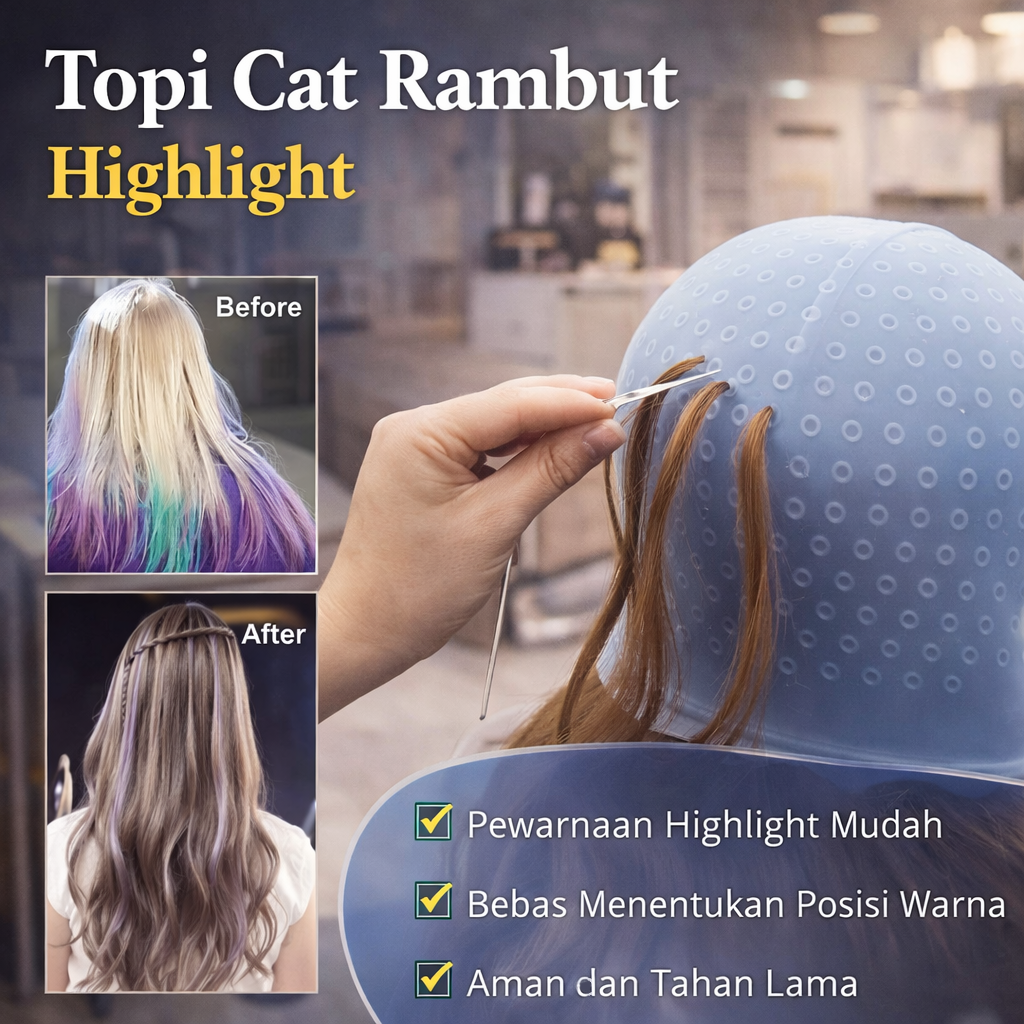 Jual Magicap Topi Cat Semir Rambut Highlight Coloring Bleaching