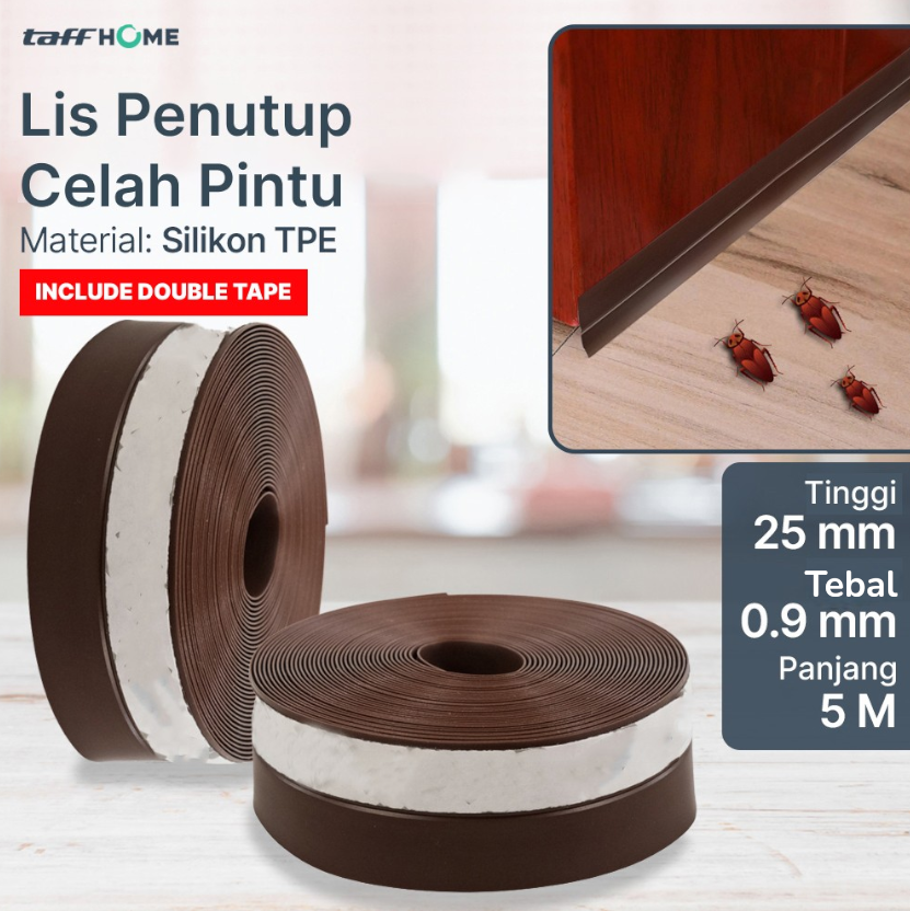 TaffHOME Lis Penutup Celah Pintu Penghalang Debu Door Bottom Seal - EACC25