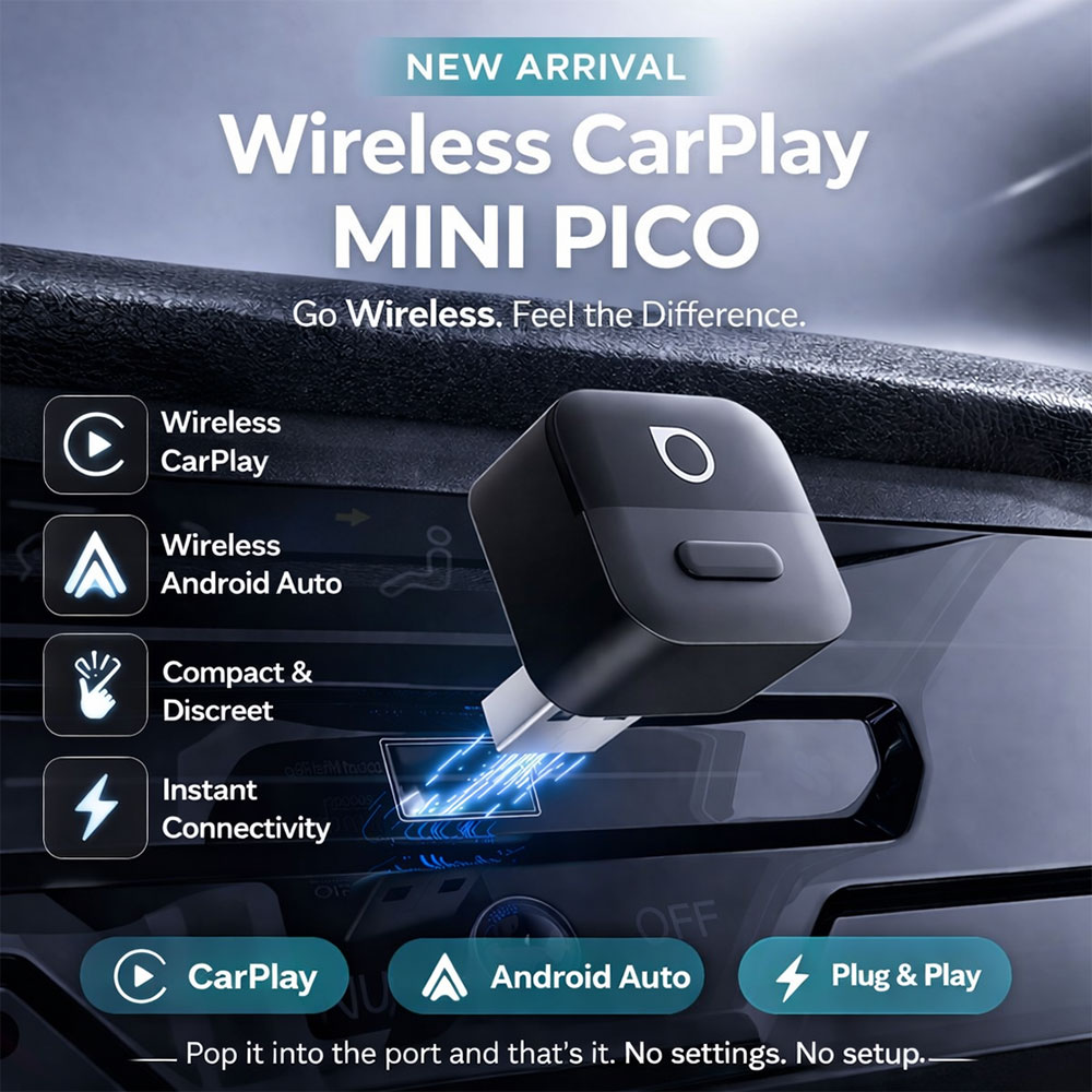 Ottocast Wireless CarPlay Mini Pico Android Auto Adapter USB - CA525-T