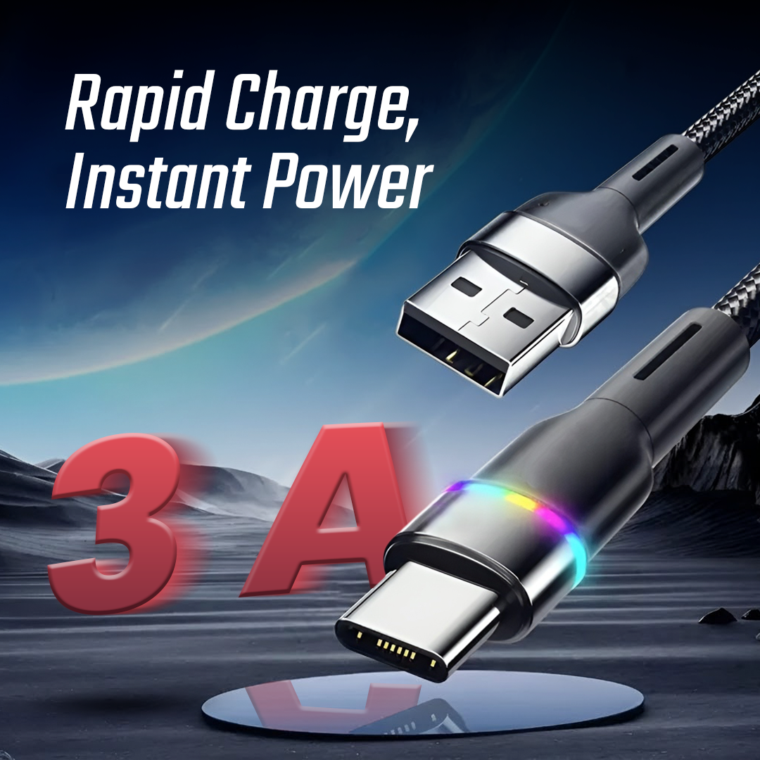 ESSAGER Kabel Data USB A to Type C Multifungsi Fast Charging 3A - ES-X17