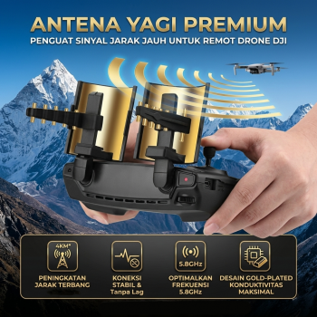 BRDRC Antena Yagi Penguat Sinyal Remot Drone DJI 5.8GHz - EWB7756
