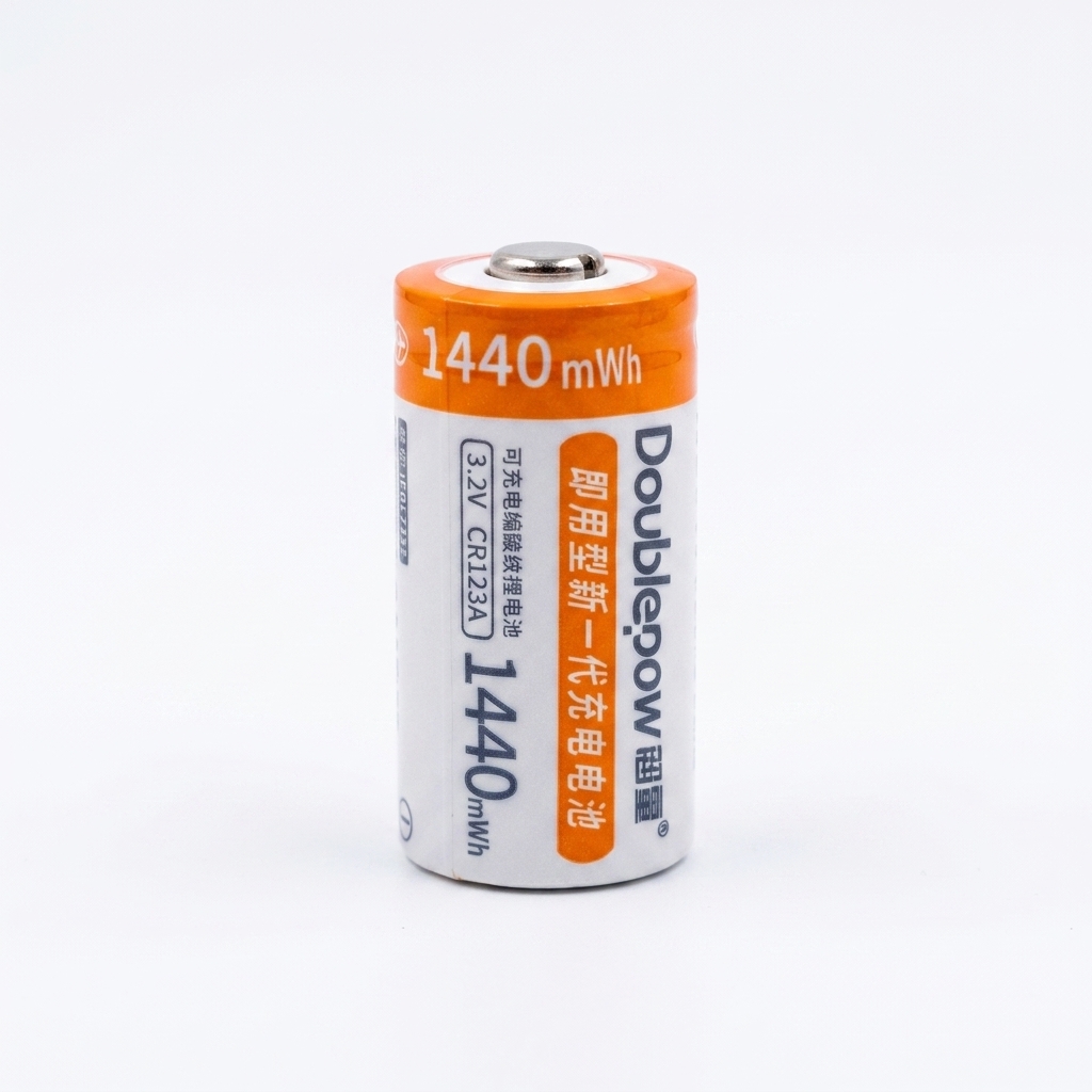 Doublepow Baterai Rechargeable CR123A Li-Ion 3V 450mAh 2 PCS