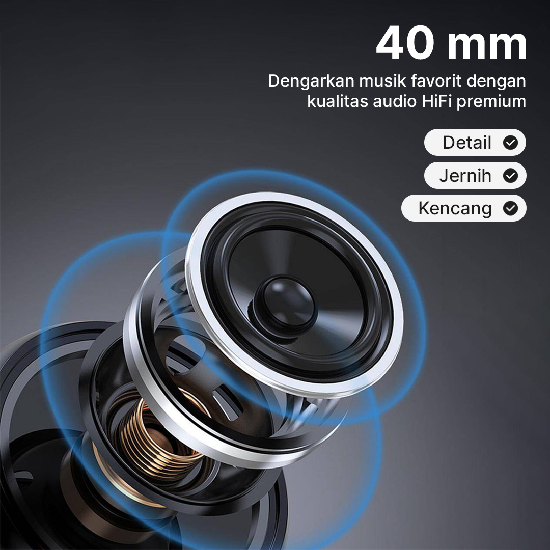 Gorsun Headphone Portable Folding HiFi Super Bass Wired Driver 40mm - GS-778