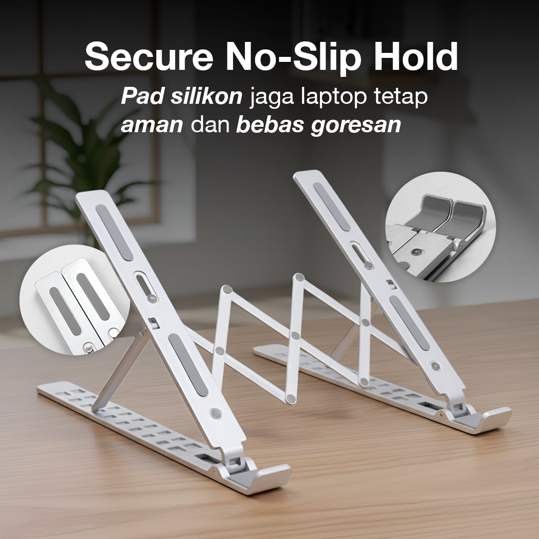 Xunbeifang Stand Laptop Aluminium Dudukan Holder Foldable 10 Level - SG-001