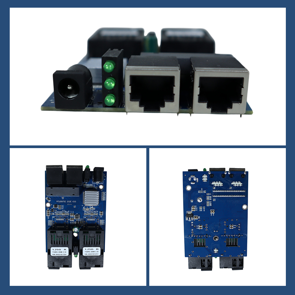 TNK Gigabit Fiber Optical Ethernet Media Converter - 2GF2GE