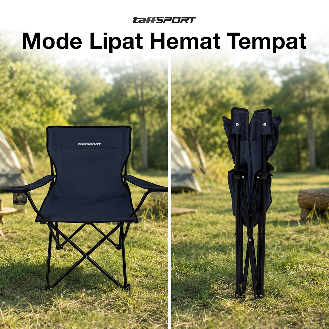 REYTORRM Kursi Lipat Camping Piknik Foldable Chair Oxford 600D - FS01