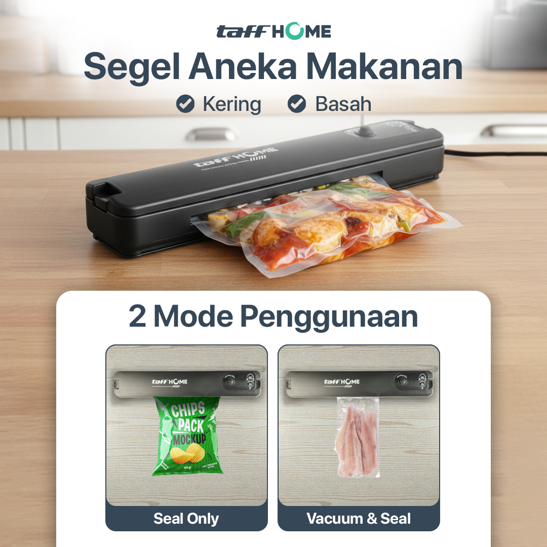 Zeelea Alat Vakum Makanan Vacuum Sealer Packaging Machine with Bag - TK-001