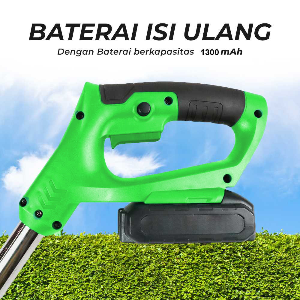 DEXCOM Mesin Pemotong Rumput Taman Grass Cutter with Battery 21V - HA-1821