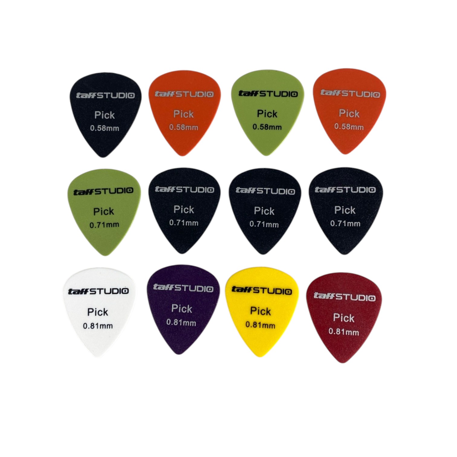 TaffSTUDIO Pick Gitar Akustik 12 PCS - AP-12P