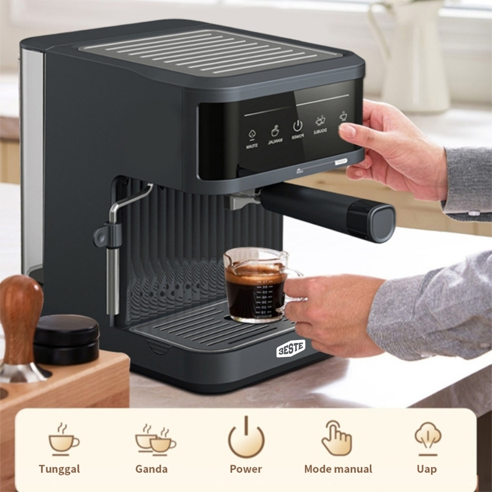 JIAYIN Mesin Kopi Espresso Coffee Maker Frothing 20 Bar 850W 1.8L - MK-868