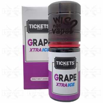 Tickets XTRA ICE 30ml - Salt Nic Liquid Vape By EJM