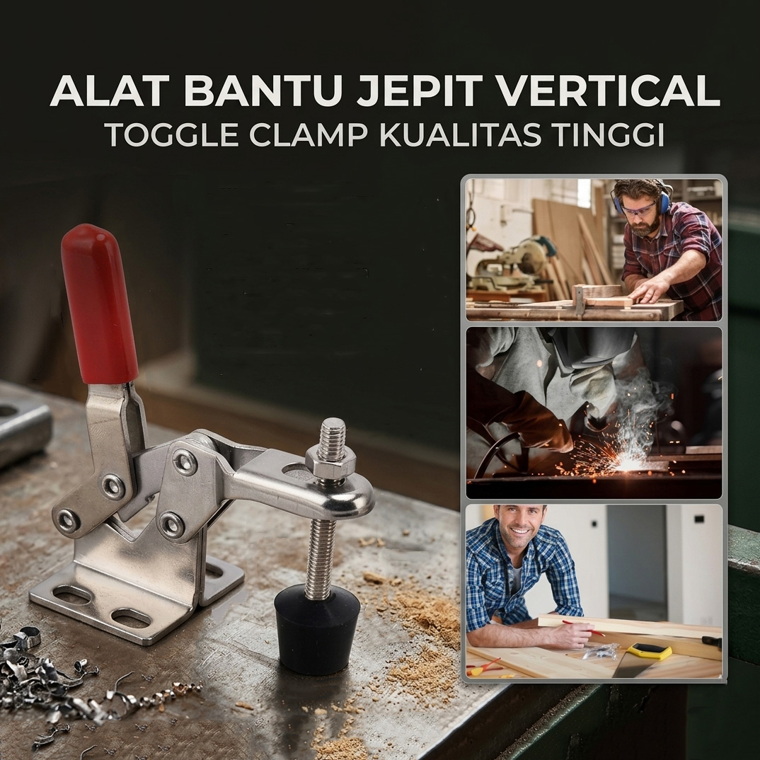 BO GONG Alat Bantu Dorong Jepit Vertical Toggle Clamp Hold Down Handle - GH-13009