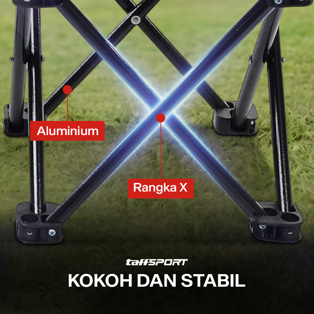 TaffSPORT Kursi Lipat Mancing Kotak Desain Army - ZDY01