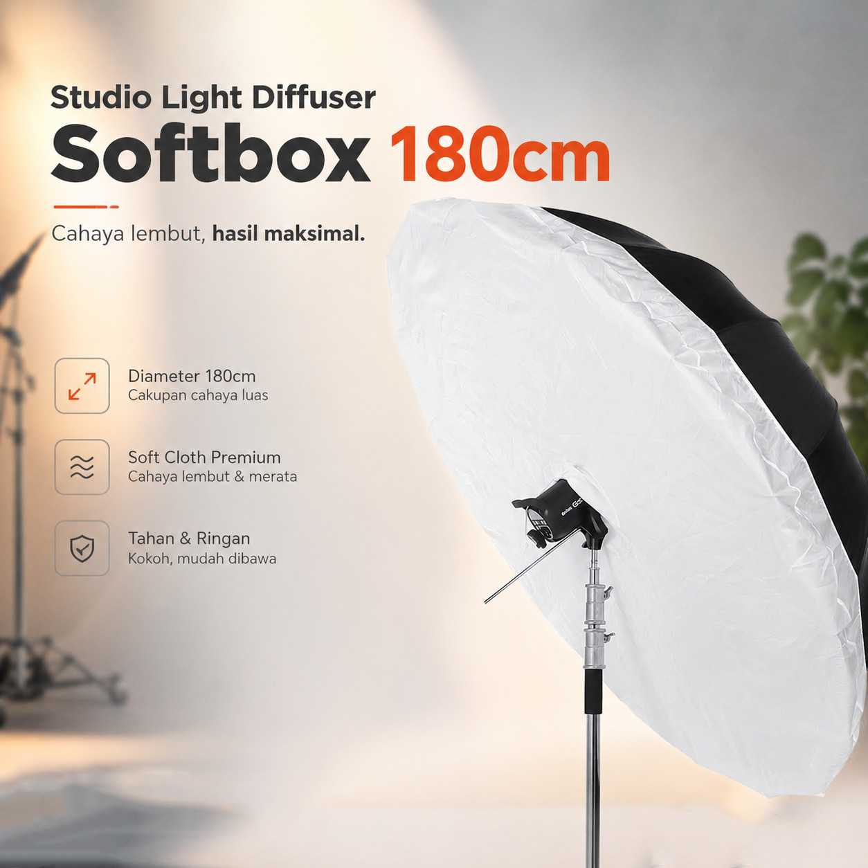 Jual GOGO Studio Light Diffuser Softbox Payung Lighting | Jakmall.com