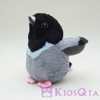 boneka burung merpati pigeon dara hitam abu abu cute little bird small