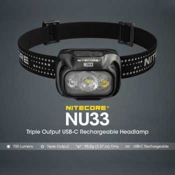 NITECORE Senter Kepala Headlamp LED IP66 700 Lumens - NU33