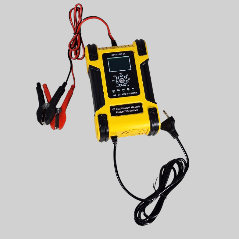 FOXSUR Charger Aki Mobil Motor Intelligent Battery Charger 12V/24V 12A - FBC122412D