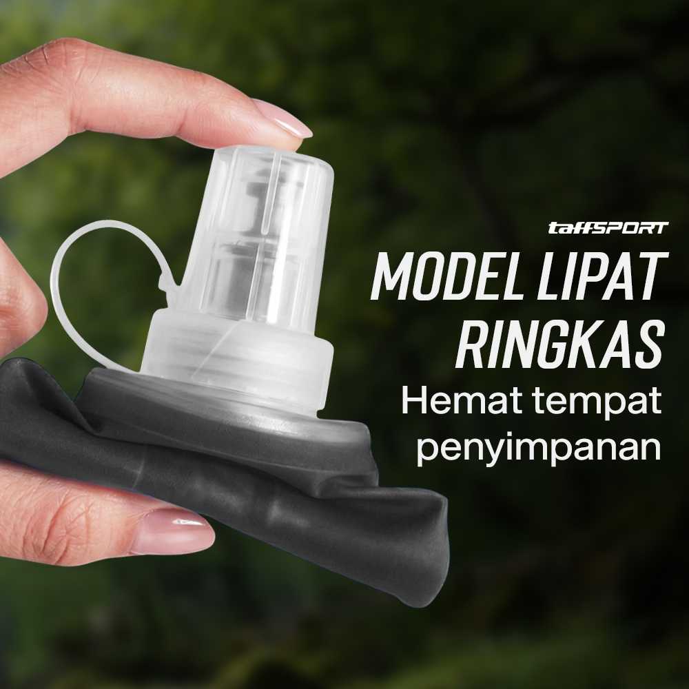 TaffSPORT Botol Minum Lipat Soft Flask Foldable Water Bottle TPU 500ml - TF-50 - Gambar 2