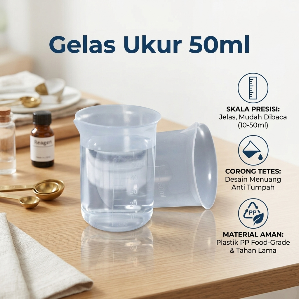 VYROX LITE Gelas Ukur Plastik Dapur Laboratorium Measuring Cup - BR04