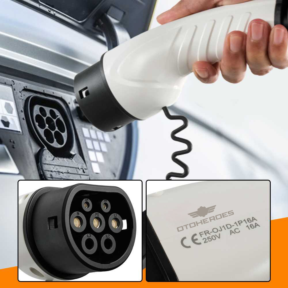 Feyree Charger Mobil Listrik EV 1-Phase 16A 3.5KW EU to Type 2 - IEC 62196