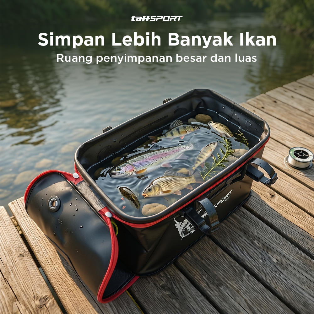 TaffSPORT Tas Perlengkapan Memancing Portable Fishing Bucket 60cm - JY0210