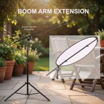 TaffSTUDIO Boom Arm Swivel Extension Reflector Diffuser Clamp - CD-60