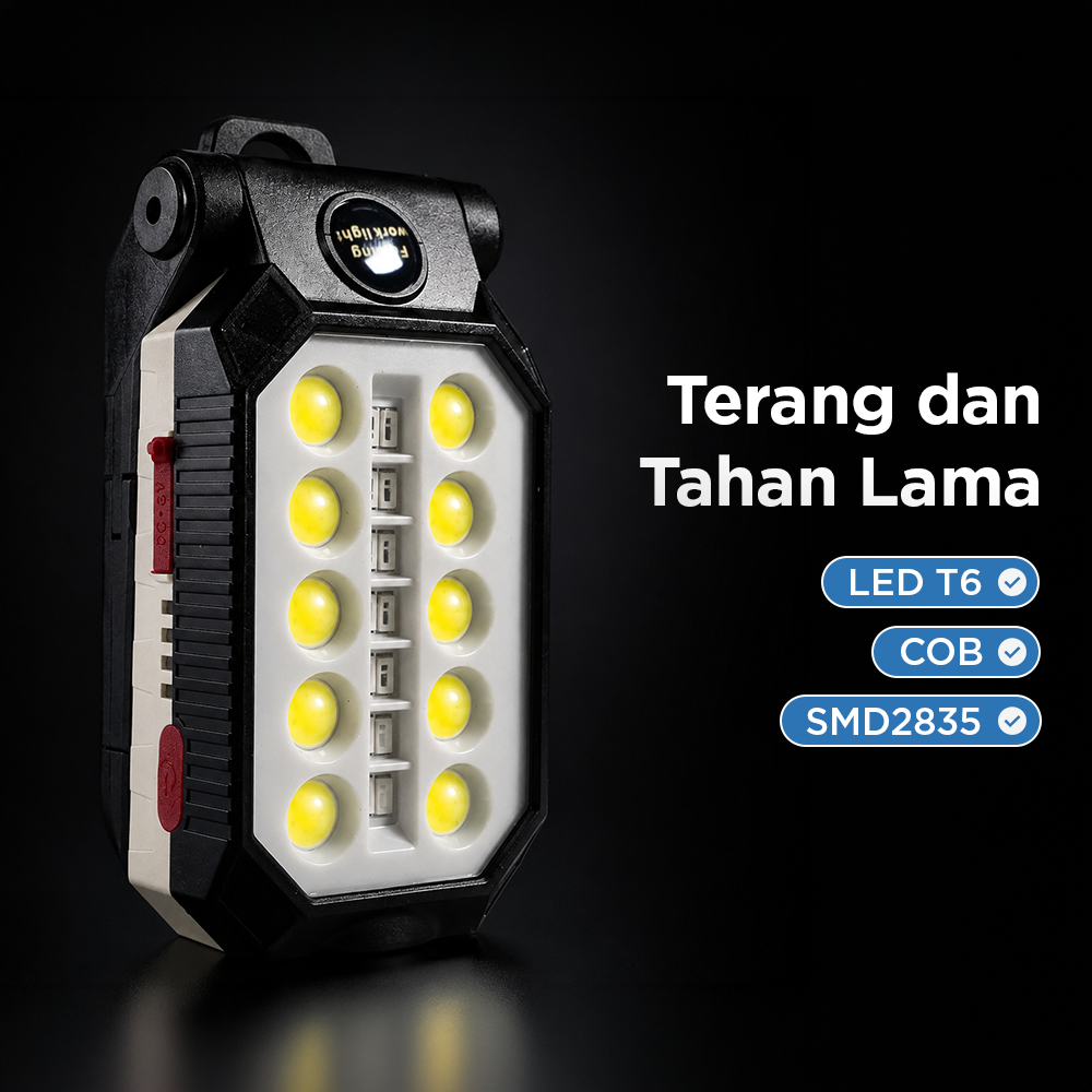 GZLIDY Senter Camping Lampu LED Portable Magnet COB 2000 Lumens - W599A