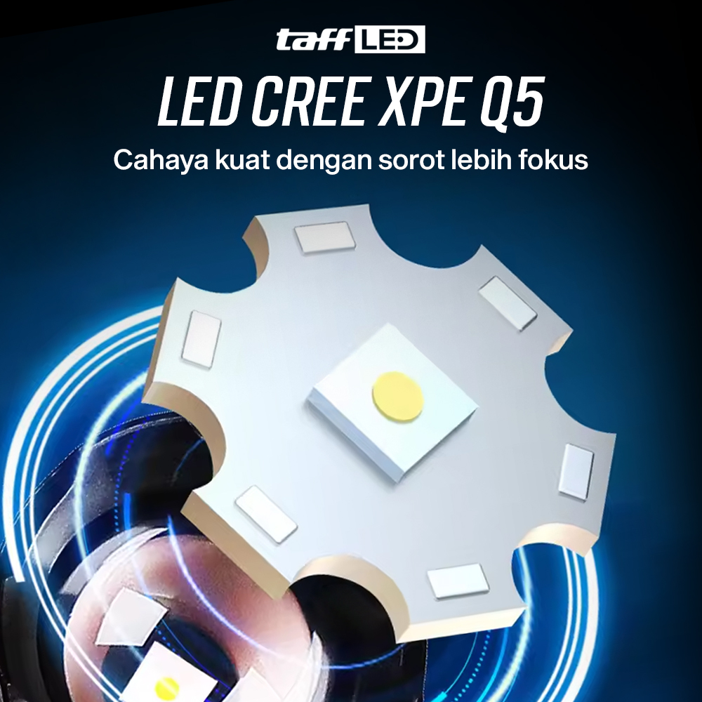 TaffLED Senter LED Mini Cree XPE Q5 2000 Lumens - Mini864