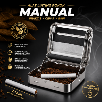 GIZEH Alat Linting Rokok Manual Cigarette Rolling Box 70mm - HP-10