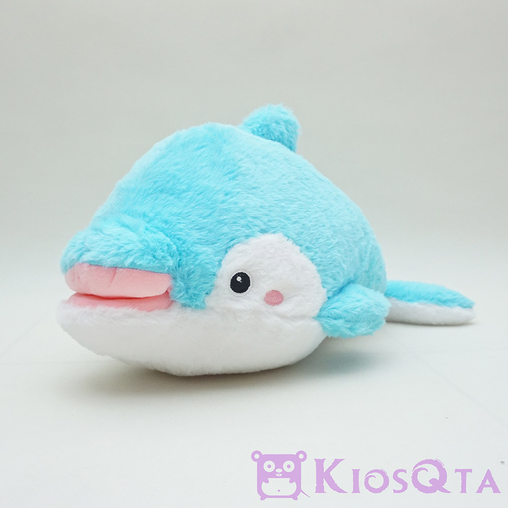 boneka lumba lumba biru putih cute dolphin large