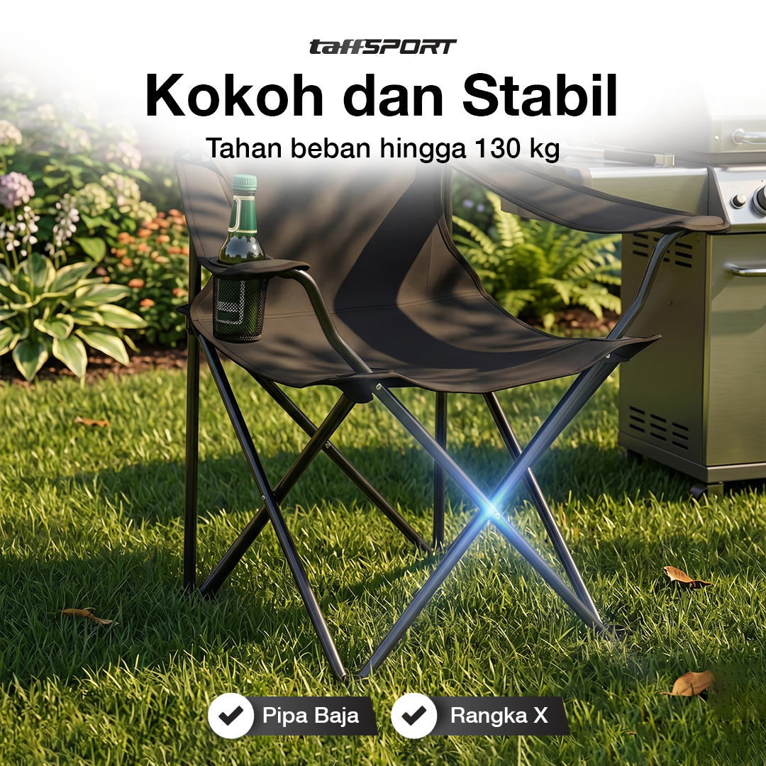 REYTORRM Kursi Lipat Camping Piknik Foldable Chair Oxford 600D - FS01