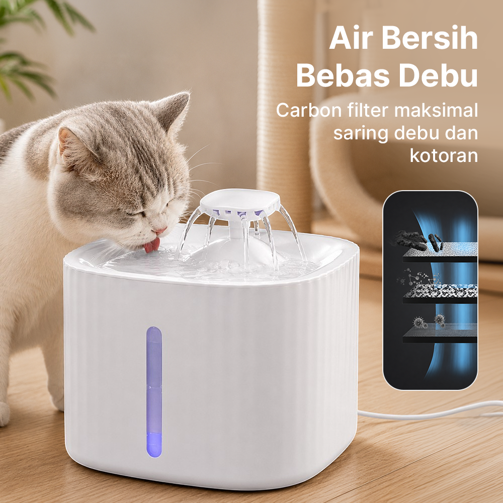 Junzipet Water Dispenser Tempat Minum Anjing Kucing 3L - EZ-1002
