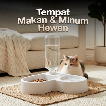 MierrPet Tempat Makan Minum Anjing Automatic Pet Water Dispenser - PET0641
