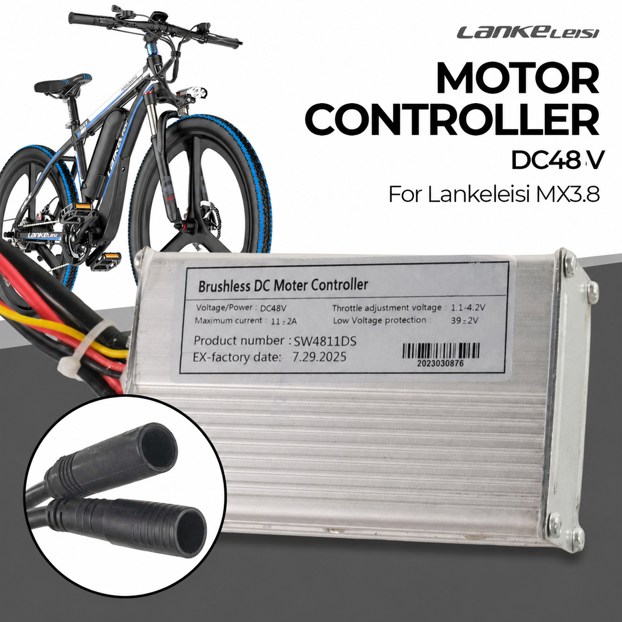 Lankeleisi Motor Controller Sepeda Listrik DC48V for Lankeleisi MX3.8 - SW4811DS