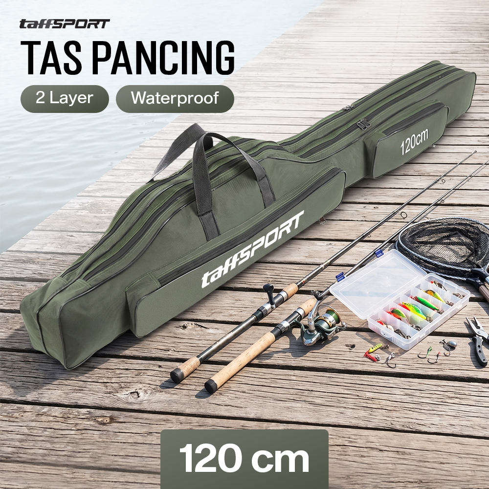 TaffSPORT Tas Pancing Joran Portable Fishing Bag - 1680D
