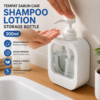 HAROKO Tempat Sabun Cair Shampoo Lotion Storage Bottle 300ml - HK-30