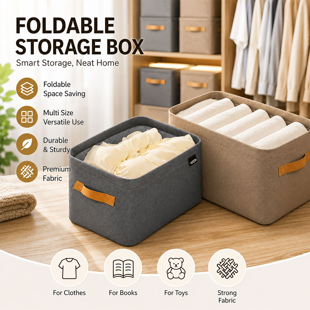 Fashion Kotak Penyimpan Pakaian Storage Box Wardrobe Foldable - FR300