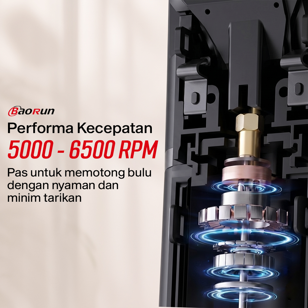 BaoRun PRO Cukur Elektrik Bulu Hewan Anjing Pet Grooming Rechargeable - P9